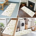 thumbnail image 5 of Runner Rug 2 x 6 Ft, Yellow Spring Floral Washable Non-Slip Floor Mat for Kitchen Hallway/Entryway, Summer Flowers Botanical Elegant Long Kitchen Runner Area Rugs for Living Room, Low-Profile, 5 of 8