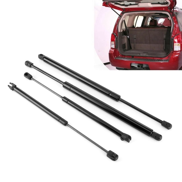 Stroits à gaz Spring, 4pcs Aluminium ALLIAGE HAUTE performance Rimidité haute rigidité Barre de force à gaz, facile à installer Fix pour Nissan Pathfinder R51 2005-2012