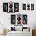 thumbnail image 4 of Designart "Dachshund in Rainbow Designer Sweater IV" Animals Dog Daschund Framed Wall Art Set Of 3 - Multicolor Dog Daschund Frame Gallery Wall Set For Home Decor, 4 of 6