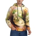 thumbnail image 2 of Uemuo Yin Yang 1 Pattern Men's Hoodie - Casual Pullover Hoodie with Kangaroo Pocket, Stylish Hooded Sweatshirt for Everyday Wear-XX-Large, 2 of 7