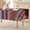 Red, variant on Mexico Tablecloth 60x60 Inch Rectangular, Halloween Cinco De Mayo Fiesta Colorful Stripes Washable Seasonal Table Cover for Party Picnic Dinner Decor