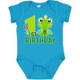 thumbnail image 3 of Inktastic 1st Birthday Prince Frog Boys Baby Bodysuit, 3 of 5