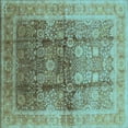thumbnail image 1 of Ahgly Company Indoor Square Oriental Light Blue Traditional Area Rugs, 6' Square, 1 of 4