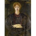 thumbnail image 2 of Burne–Jones, Edward 25x32 Black Ornate Wood Framed with Double Matting Museum Art Print Titled - Portrait of Georgiana Burne-Jones, 2 of 4