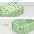 thumbnail image 5 of PEACNNG Simple Storage Basket Folding Desktop Plastic Basket, Storage Box for Tape, Stationery, Skin Care Products, and More, 5 of 5