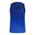 thumbnail image 7 of Sevevn Fashion Women's Casual Printed Sleeveless Solid V-Neck Ladies Top Blouse Blue XXL Great Gifts for Less, 7 of 7