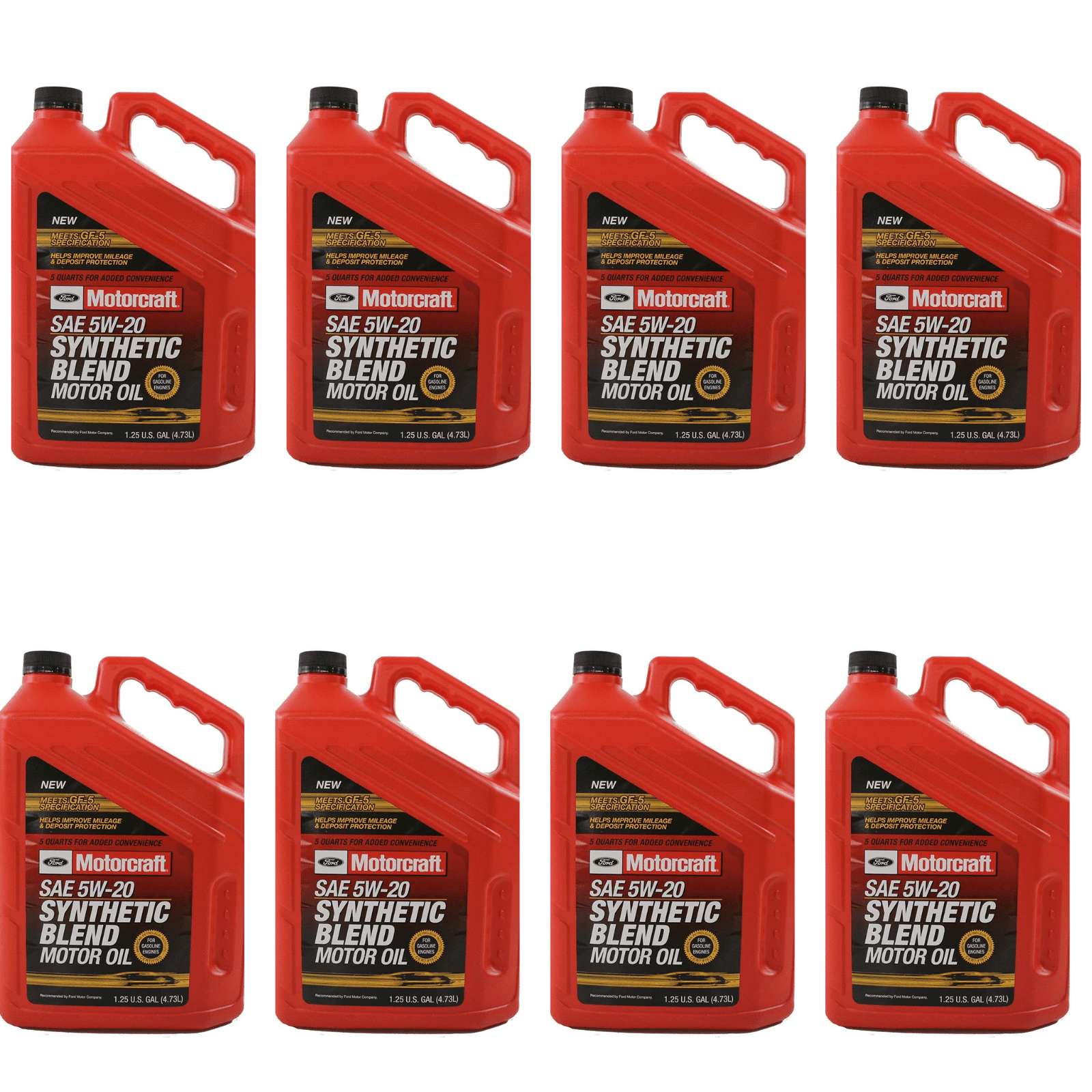 Genuine Ford Fluid XO-5W20-5Q3SP SAE 5W-20 Premium Synthetic Blend ...