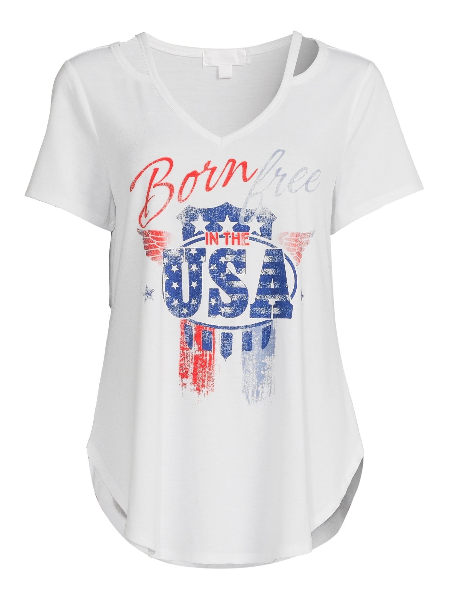 LA Thread Women's Split V-Neck Tee