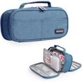 thumbnail image 1 of GHSDFBB Large Capacity Pencil Case, Stationery Storage Handheld Pen Pouch Bag Multiple Compartment Double Zipper Cosmetic Portable High School Office Organizer College Student Teen Adult, 1 of 7