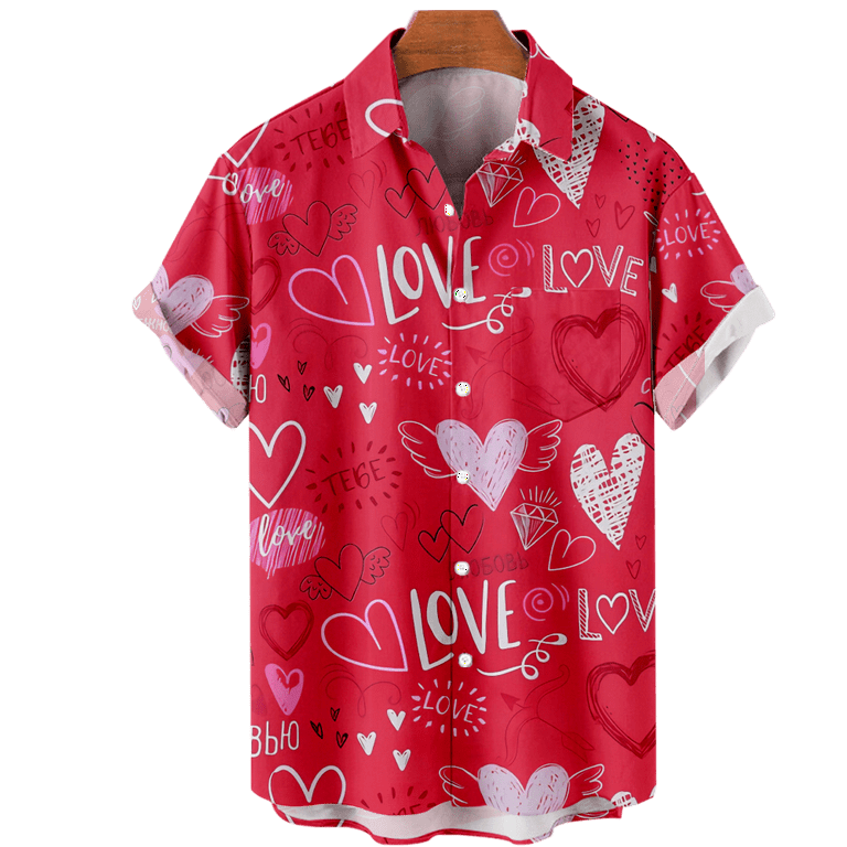 Obosoe Men's Short Sleeve Button Down Bowling Shirt