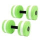 thumbnail image 5 of 2 mancuernas flotantes de espuma EVA para yoga, ejercicio, fitness, para hombres, mujeres y niños, color verde, 5 of 14