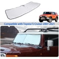 thumbnail image 7 of Windshield Sunshade Compatible with Toyota FJ Cruiser 2007-2021, Folding Car Sun Shade for Front Window 1PCS, 7 of 7
