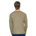 thumbnail image 3 of Expert Brand USA-Made Men's MoCA Cotton Blend Raglan Long Sleeve, Olive, XL, 3 of 5