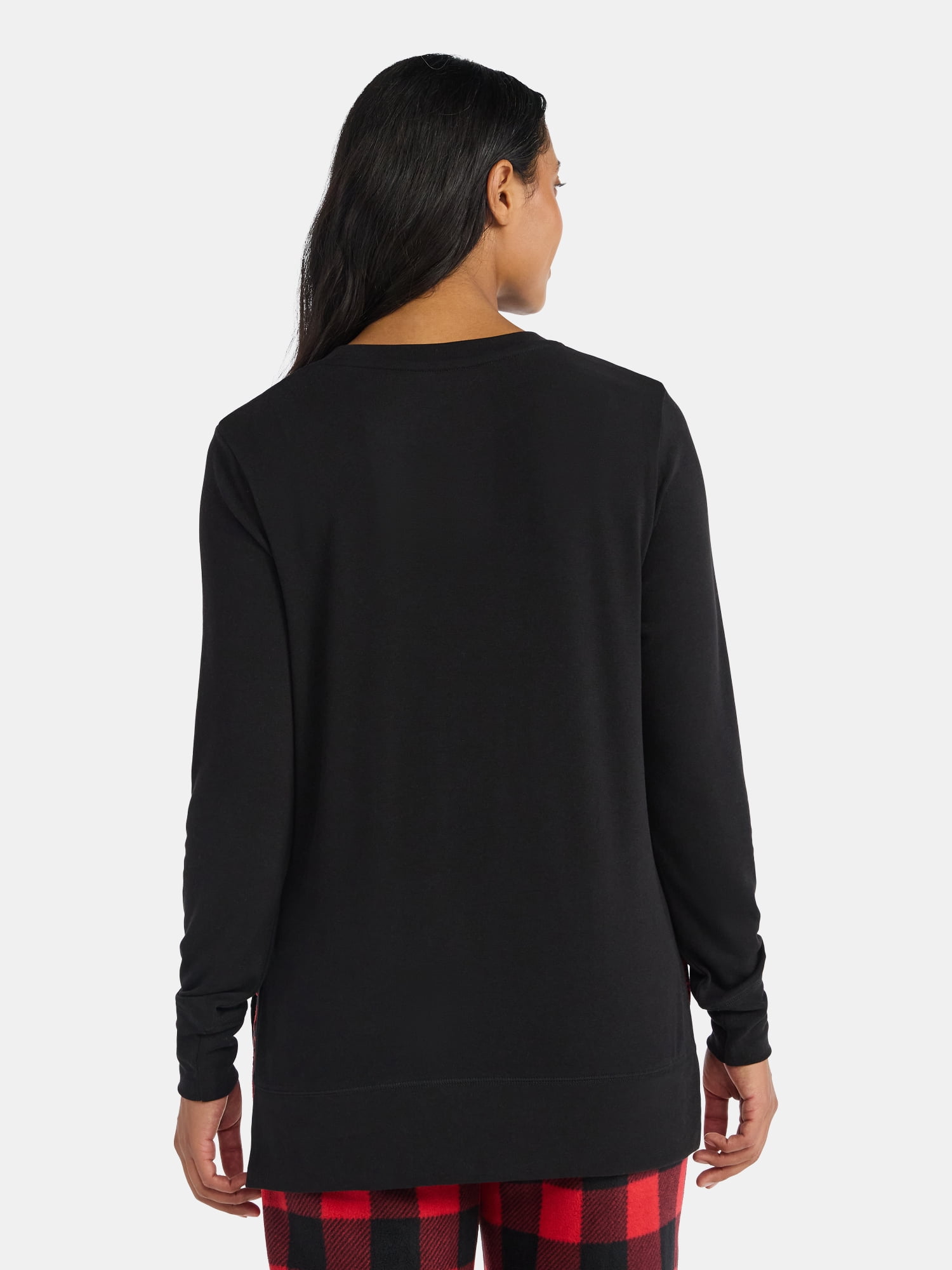 Women's Christmas Holiday Spread Crewneck Hacci Top from Holiday Time, Sizes S-XXXL