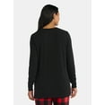 thumbnail image 3 of Women's Christmas Holiday Spread Crewneck Hacci Top from Holiday Time, Sizes S-XXXL, 3 of 5