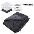 thumbnail image 3 of RedSwing Outdoor Camping Blanket, Waterproof Windproof Sherpa Fleece Blanket, 50 x 59 in, Machine Washable, Black, 3 of 8
