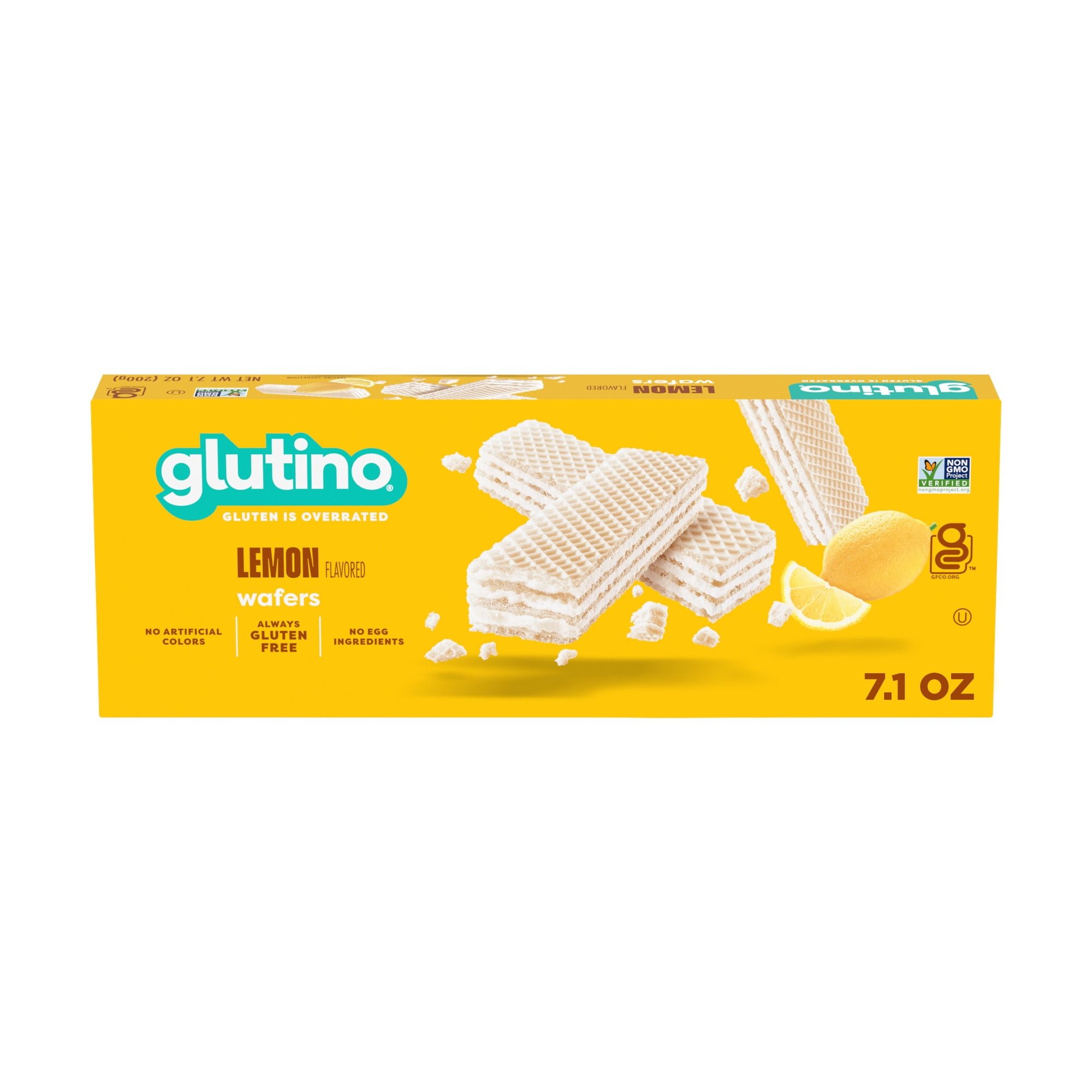 (3 pack) Glutino Gluten Free Lemon Flavored Wafers, 7.1 oz.