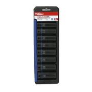 Hyper Tough 9-Piece 1/2-inch Drive Deep Metric Impact Socket Set (mm)