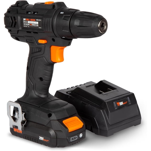 20V Max Cordless 3/8-Inch Drill and Driver with 2.0 Ah Lithium-Ion Battery and Charger (20119)