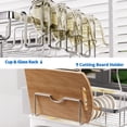 thumbnail image 6 of Dish Drying Rack, 2-Tier Dish Rack with Auto-Drain & Mat, 304 Stainless Steel Dish Racks for Kitchen Counter, Dish Drainer with , Fork & Cup Rack, Gifts for Women,  Day,, 6 of 6
