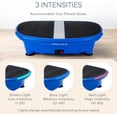 thumbnail image 3 of Lifepro Vibration Plate for Lymphatic Drainage - Whole-Body Vibrating Exercise Machine with EMS - Compact Home Gym - Blue, 3 of 10