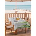 thumbnail image 2 of Outdoor Tablecloths with Umbrella Hole & Zipper, Sage Green 54x80 Inch Tablecloth Rectangle, Summer Botanical Leaves Watercolor Waterproof Table Cloth, Patio/Pool/Picnic Table Covers, 2 of 8