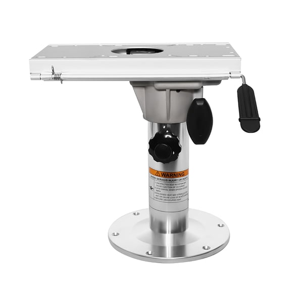 Adjustable Marine Seat Pedestal,Swivel,Sliding Height Adjustable Boat Seat Base for Pontoon, Fishing,Yacht Heavy Duty Aluminum Floor Mount