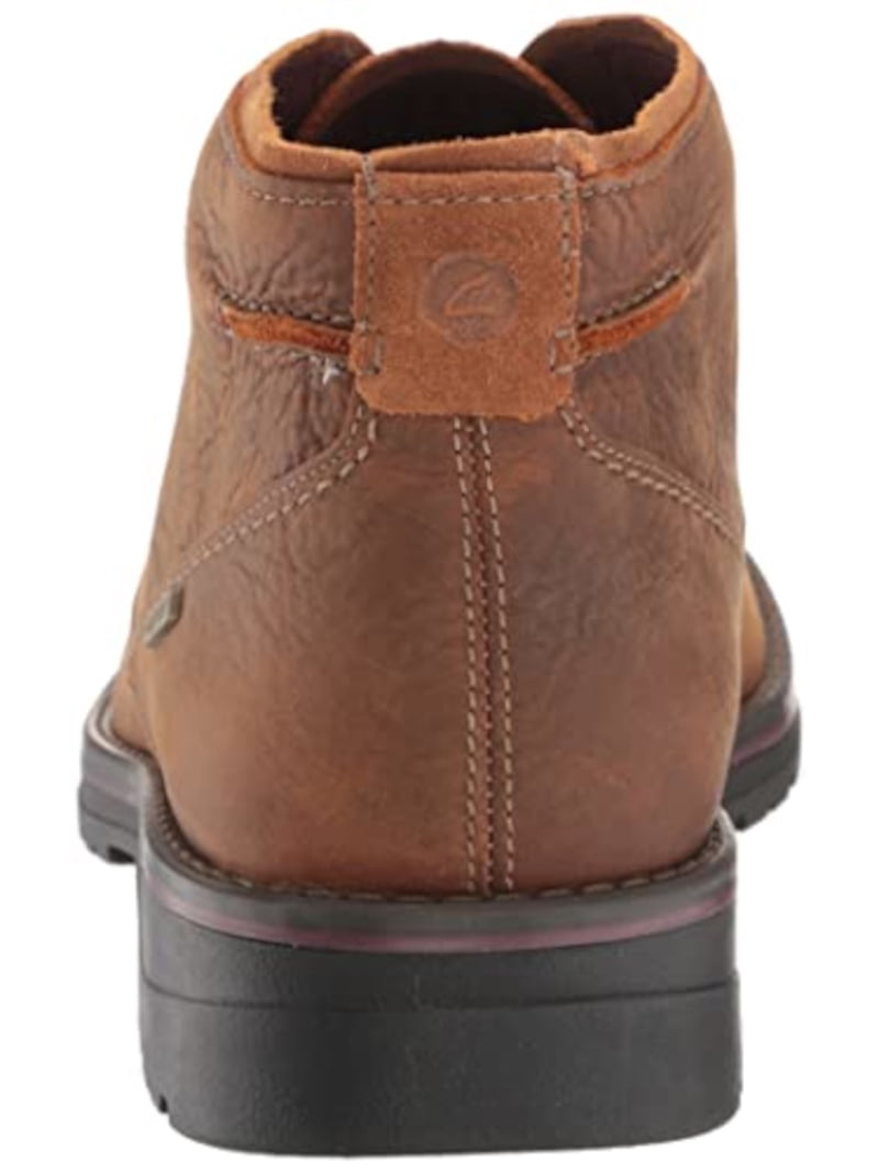 Clarks Leather Moc Toe Boots Men\'s Brown Lace Up Ankle Workwear Casual Rugged Amazon.com | Clarks Collection Men main image 4