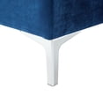 thumbnail image 6 of 30" Navy Blue Velvet And Silver Storage, 6 of 10