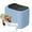 Blue, variant on Countertop Ice Maker, Portable Ice Machine, Self-Cleaning, Basket and Scoop, 6mins Quicklce Making, 33lbs/24Hrs,2 Sizes of Bullet Ice,for Home,Kitchen,Party,Blue