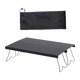 thumbnail image 3 of Mesa de campamento Mesa al aire libre Muebles de campamento estables plegables con bolsa de almacenamiento Aleación de aluminio portátil para patio, Negro, 3 of 8