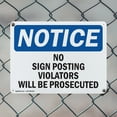 thumbnail image 5 of (2 Pack) No OSHA Notice Sign 10 Inch X 7 Inch Indoor / Outdoor Rust-Free Aluminum Metal Signs for Workplace, Workshop, and Construction Site, Made in the USA, 5 of 8