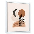 thumbnail image 3 of Designart 'Sun and Moon Shapes In Retro Terracotta Tones I' Modern Framed Canvas Wall Art Print, 3 of 5