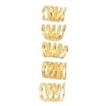 thumbnail image 3 of Beard Rings, Retro Style Exquisite Spring Hair Beads  For Party For Weeding For Women For Men Gold, 3 of 8