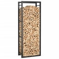 thumbnail image 6 of vidaXL Firewood Rack Storage Fire Log Stand Stacker Holder Matt Black Steel, 6 of 9