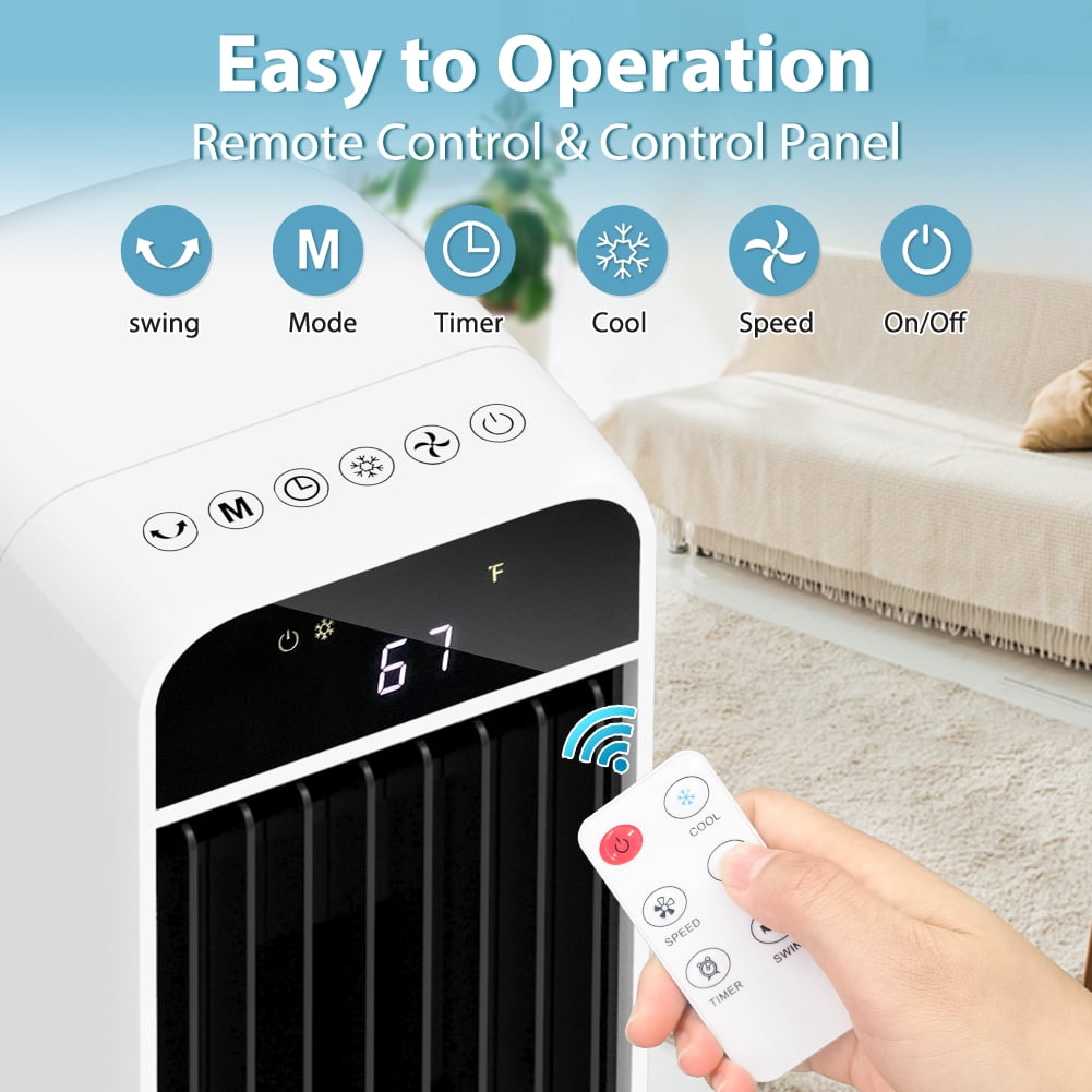 PRO CHOICE Portable Air Conditioner with Humidifier, White