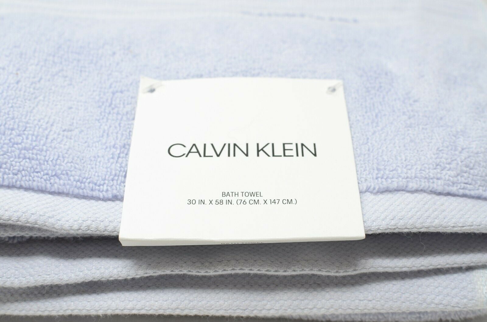 CALVIN KLEIN 7PC TOWEL SET 3 HAND/4 WASH SOLID HEATHER PALE LILAC NWT