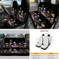 thumbnail image 3 of Yuyamidu Mushroom Car Seat Covers Full Set with Steering Wheel Cover Seat Belt Pads Skull Gear Shift Knob Cover Cup Holders Rearview Mirror Cover Key Ring Car Windshield Sun Shade, Set of 16, 3 of 7