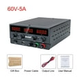 thumbnail image 1 of USB DC Lab Regulated Laboratory Power Supply 60V 5A Adjustable Voltage Regulator 30V 10A Stabilizer Switching Bench Source ,Easy to Use, 1 of 7