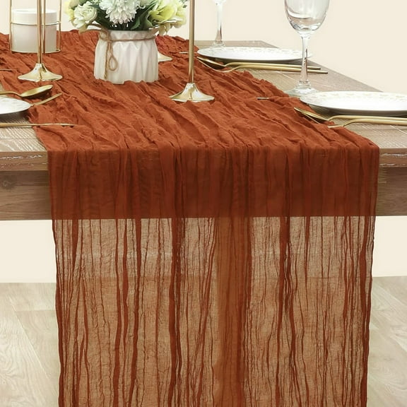 Mdesiwst Large Table Runner Table Runner for Special Occasions Durable Beautiful Bohemian Style Gauze Table Cover for Home Festival Holiday Decoration