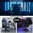 Ergonomic GTRACING Gaming Chair with Bluetooth Speakers, PU Leather