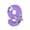 Purple, variant on Birthday Number Candle, Party Festival Cake Decoration Candle for Baking Cake Topper for Celebration Event Dessert Table