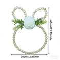 thumbnail image 3 of Nkmbld Easter Wreaths for Front Door, Easter Bunny Wooden Bead Wreath Wall Decor Holiday Arrangement for Outdoor Courtyards Rustics Hanging Ornament, 3 of 9