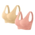 thumbnail image 1 of Bras for Women A 2 Piece Set Of Side Buttoned Front Sports Bra Without Rims Adjustable Folding Lace Yoga And Running Vest M, 1 of 7
