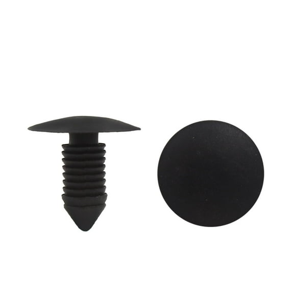Unique Bargains 30Pcs Black Push Type Plastic Rivets Fastener Door Trim Panel Clip 11mm for Car