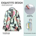 thumbnail image 5 of Pioneer Flower Floral Print Pattern Backpack for School, Cute School Bag with Adjustable Shoulder Straps and Padded Back, 15.3"x11"x7.1", 5 of 5