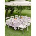 thumbnail image 4 of Outdoor Tablecloth with Umbrella Hole for Patio/Picnic/Party/Camping, Spring Flowers Waterproof Table Cloth Rectangle Table Cover Washable, Farmhouse Botanical Purple Floral Bees (60"x 102"), 4 of 8