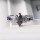 thumbnail image 5 of Anillos para mujer, regalos para mujer, anillo de aleación de circonita y diamante de colores morados para fiesta., 5 of 5