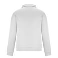 thumbnail image 5 of qolati Mens Quarter Zip Pullover Casual Long Sleeve Fleece Sweatshirt Oversized Mock Neck Golf Work Sweater with Pocket, 5 of 8