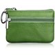 thumbnail image 1 of 1 mini monedero de cuero verde para mujeres, hombres, niños, niñas y niños. Rojo Verde, 1 of 5